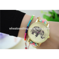 Guten Ruf china taobao bunte elephane Nylon Uhrenarmband Legierung Uhr billig